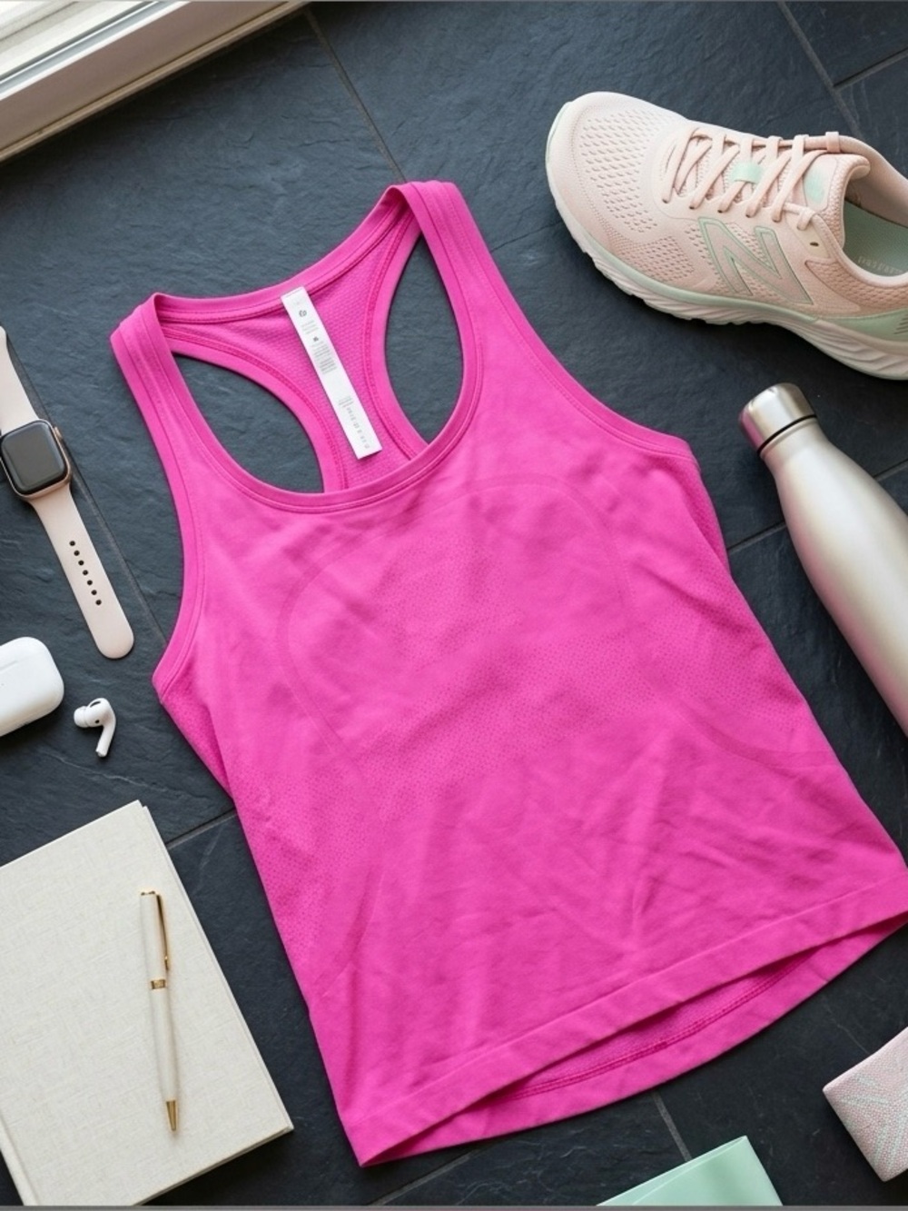 Lululemon Sonic Pink Swiftly Tech Racerback Tank 2.0 Race Length - Size 16
